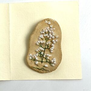 Woodland Spirit ceramic plant pin